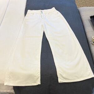 Frame Denim White Flare Jeans